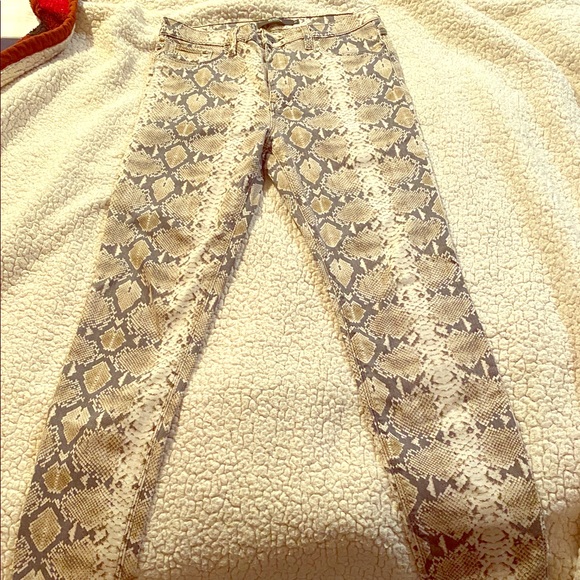 Hudson Snakeprint Barbara Skinny Jeans - Picture 1 of 4